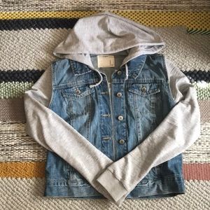 Sweatshirt and Jean Jacket